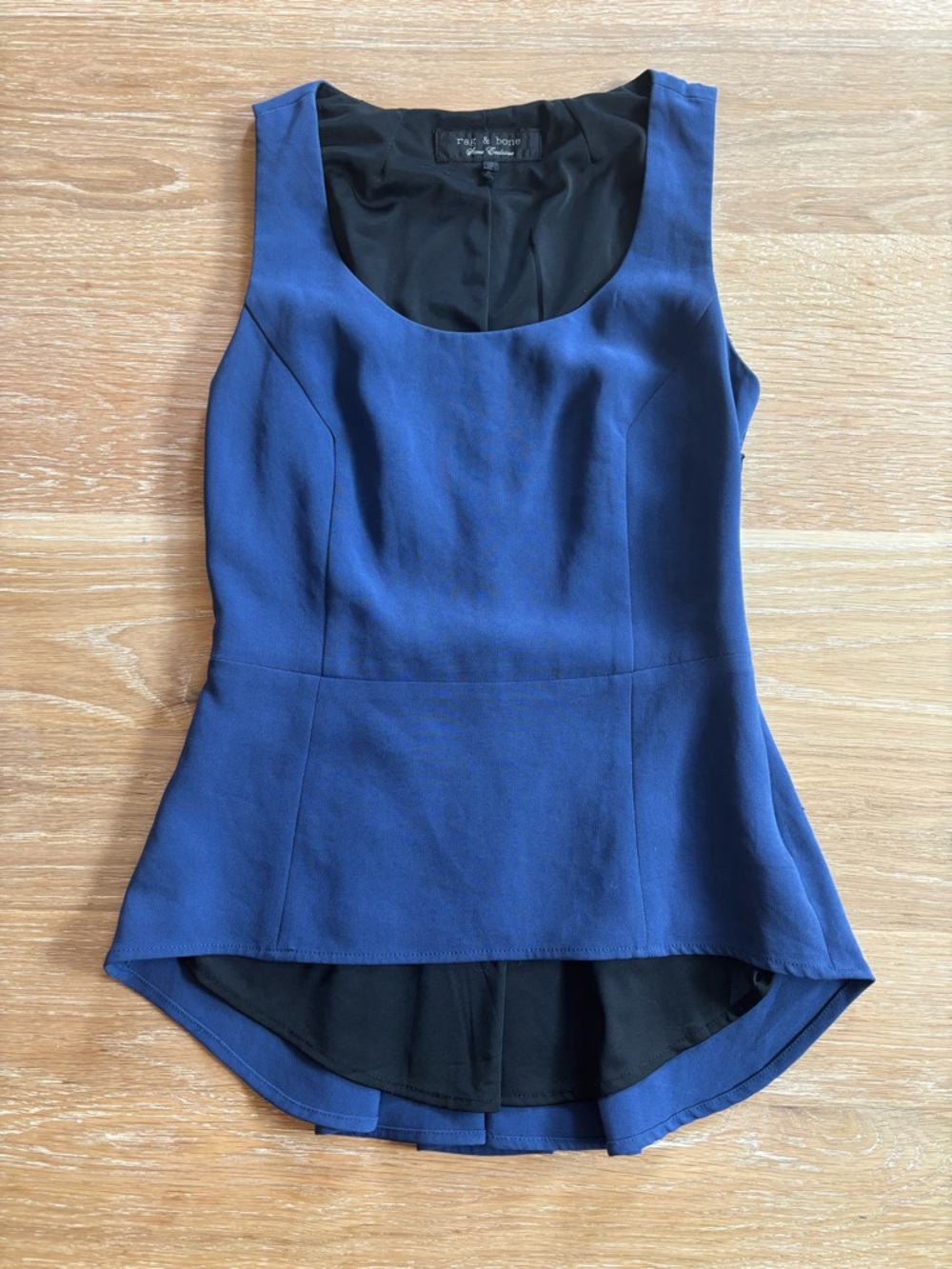 Rag & Bone Store Exclusive Peplum Tank Top | Size 0 | Made in USA